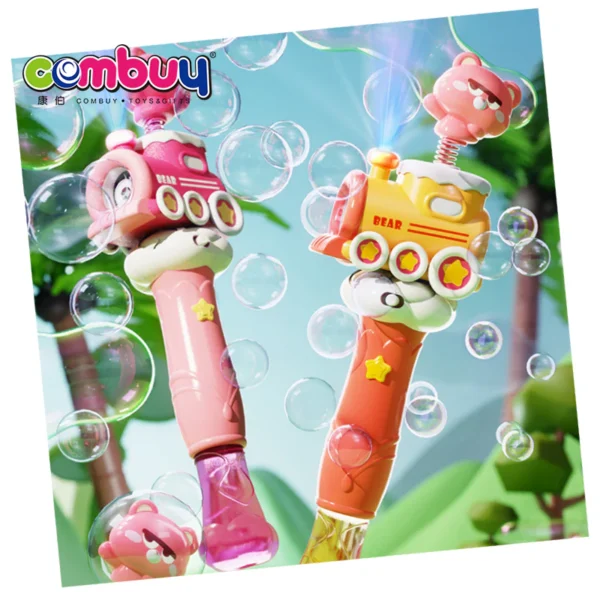 Train Shape Bubble Stick with Light & Sound – Fun Outdoor Toy for Kids - Image 2