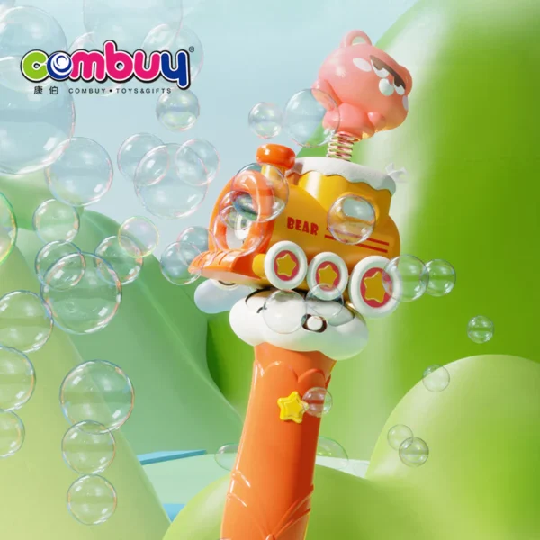 Train Shape Bubble Stick with Light & Sound – Fun Outdoor Toy for Kids - Image 3