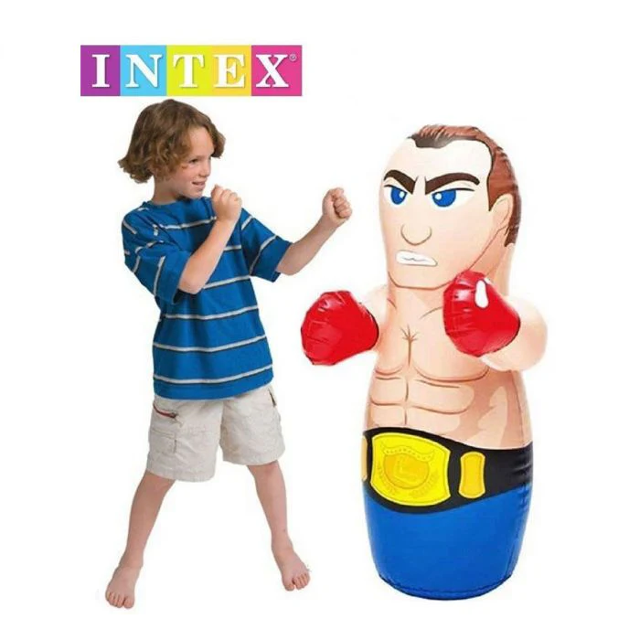 Intex 3D Bop Punching Bag – Fun Inflatable Toy for Active Kids (3+)