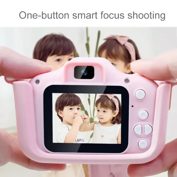 Kids Digital Camera with Cartoon Cover – Dual Lens, HD Video, Safe Gift - Image 3