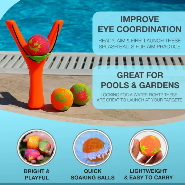 1 Pc Water Splash Ball Slingshot – Summer Toy for Kids & Outdoor Fun - Image 3