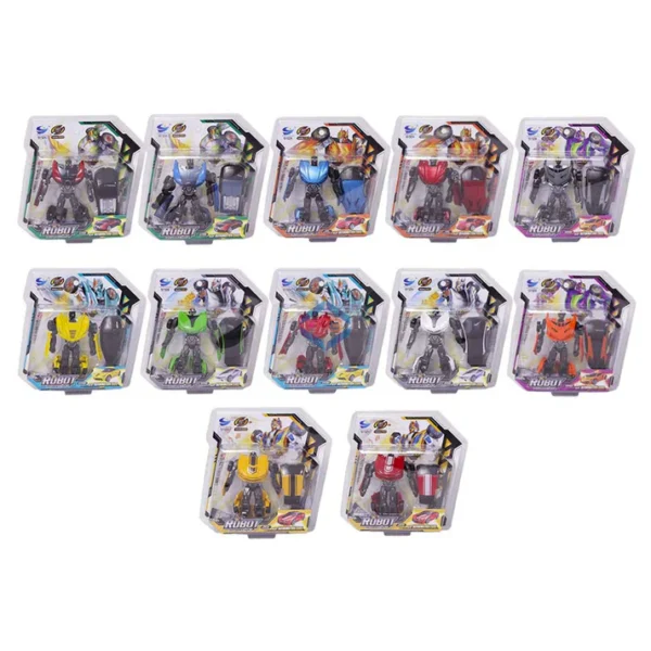 Diecast Robot Convertible Car – Manual Transforming Alloy Action Toy - Image 6
