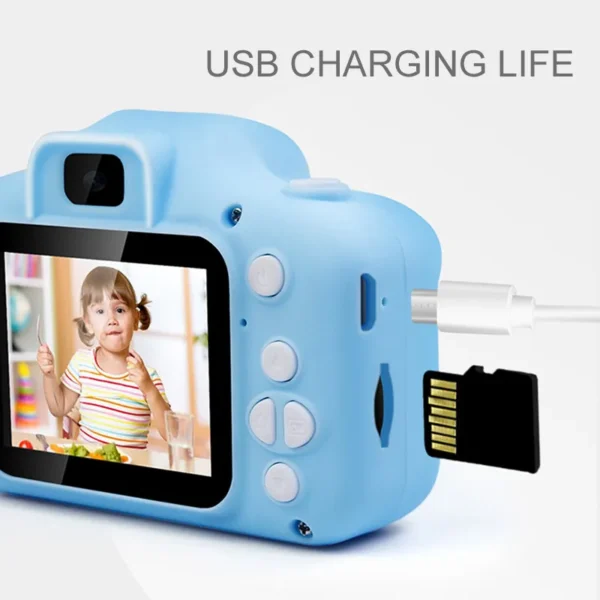 Kids Digital Camera with Cartoon Cover – Dual Lens, HD Video, Safe Gift - Image 6