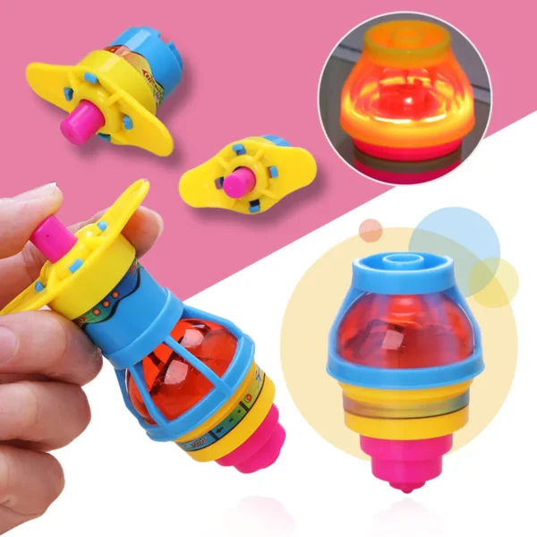 (2 Pcs) LED Glowing Top With Light And Sound - Image 6