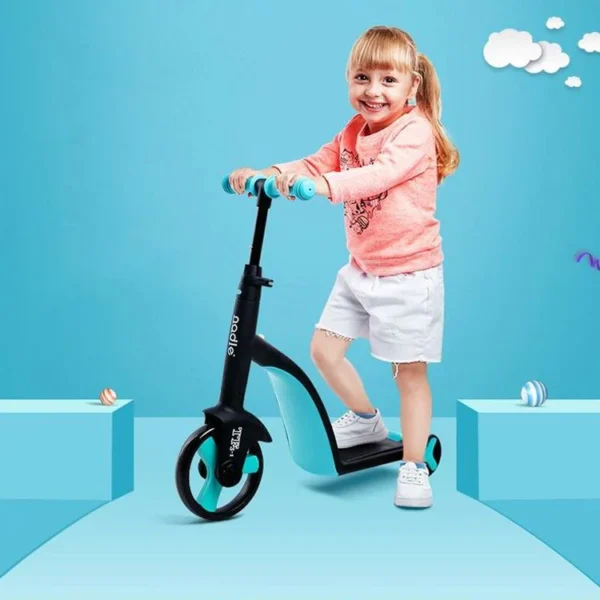 3-in-1 Kids Scooter & Tricycle – Convertible Ride-On with Adjustable Handle - Image 10
