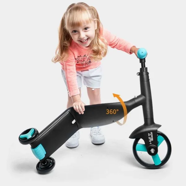 3-in-1 Kids Scooter & Tricycle – Convertible Ride-On with Adjustable Handle - Image 9