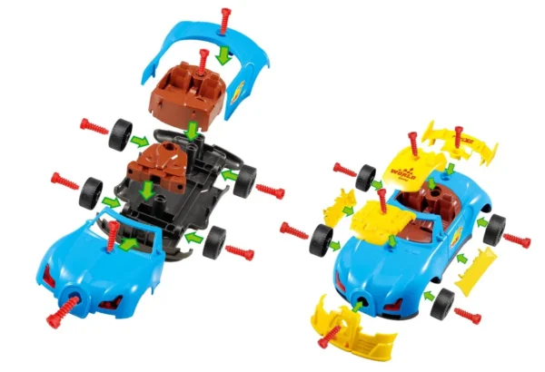 30 Pcs DIY Car Toy Kit – Take Apart Race Car with Drill for Kids - Image 7