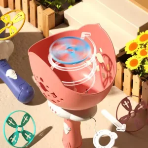 UFO Shape Bamboo Dragonfly Toy – Eco-Friendly Flying Saucer